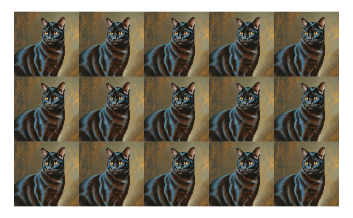 DecoCraft - Scenic Tiles Series - Oil Painting Pets - Bombay