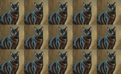 DecoCraft - Scenic Tiles Series - Oil Painting Pets - Bombay