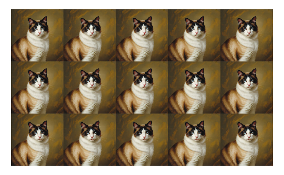 DecoCraft - Scenic Tiles Series - Oil Painting Pets - Snowshoe