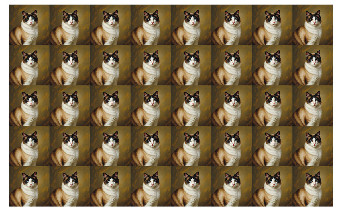 DecoCraft - Scenic Tiles Series - Oil Painting Pets - Snowshoe