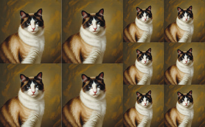 DecoCraft - Scenic Tiles Series - Oil Painting Pets - Snowshoe