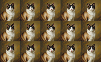 DecoCraft - Scenic Tiles Series - Oil Painting Pets - Snowshoe
