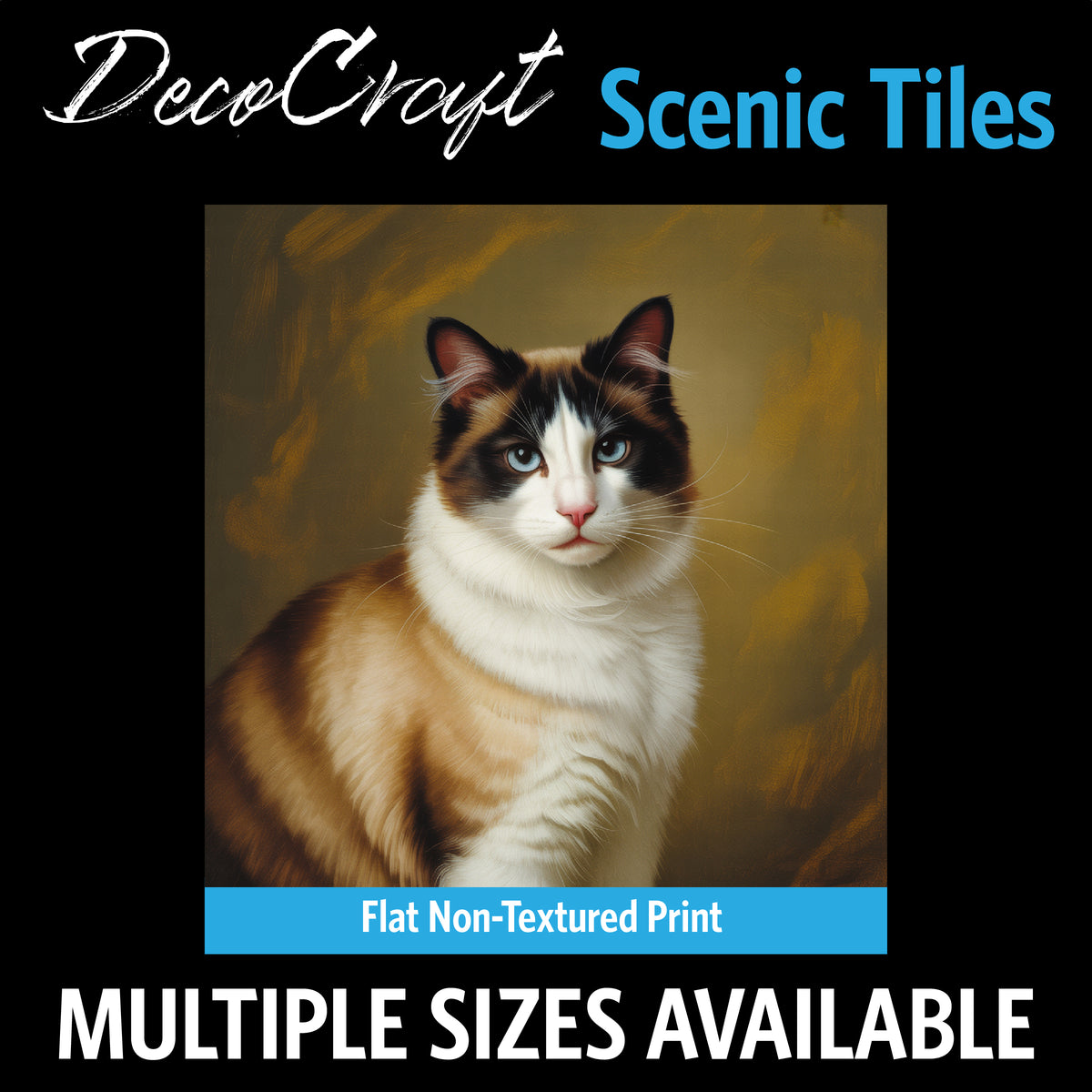 DecoCraft - Scenic Tiles Series - Oil Painting Pets - Snowshoe