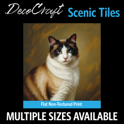 DecoCraft - Scenic Tiles Series - Oil Painting Pets - Snowshoe