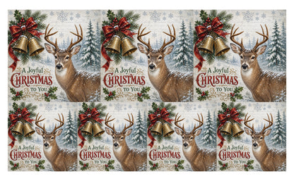 DecoCraft - Studio 1375 - Scenic Tiles Series - Christmas Postcards - Bells Across the Snow