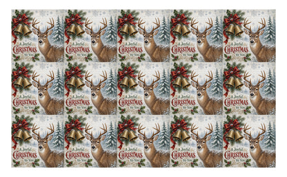 DecoCraft - Studio 1375 - Scenic Tiles Series - Christmas Postcards - Bells Across the Snow