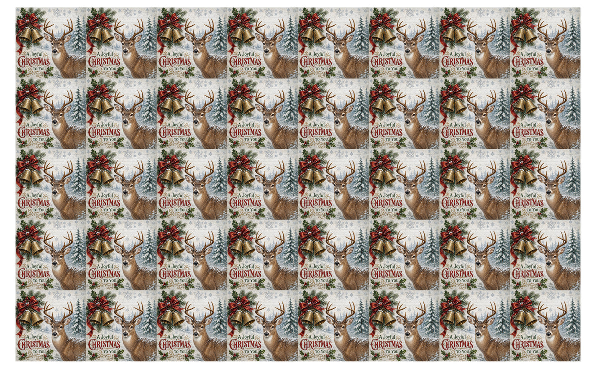 DecoCraft - Studio 1375 - Scenic Tiles Series - Christmas Postcards - Bells Across the Snow