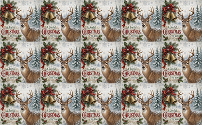 DecoCraft - Studio 1375 - Scenic Tiles Series - Christmas Postcards - Bells Across the Snow