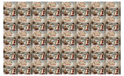 DecoCraft - Studio 1375 - Scenic Tiles Series - Christmas Postcards - Dreaming of a White Christmas
