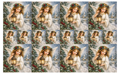 DecoCraft - Studio 1375 - Scenic Tiles Series - Christmas Postcards - Guiding Light of Christmas