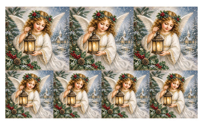 DecoCraft - Studio 1375 - Scenic Tiles Series - Christmas Postcards - Guiding Light of Christmas