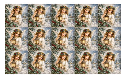 DecoCraft - Studio 1375 - Scenic Tiles Series - Christmas Postcards - Guiding Light of Christmas