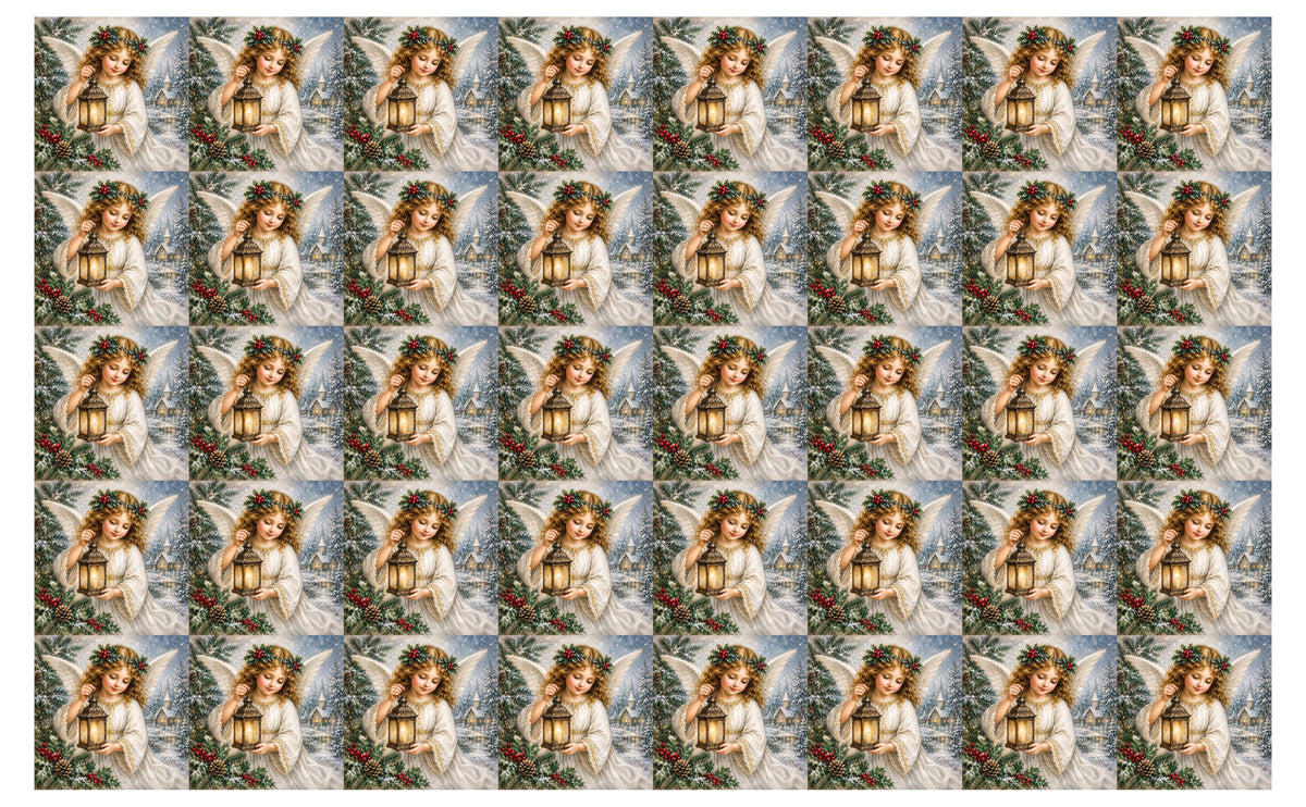 DecoCraft - Studio 1375 - Scenic Tiles Series - Christmas Postcards - Guiding Light of Christmas