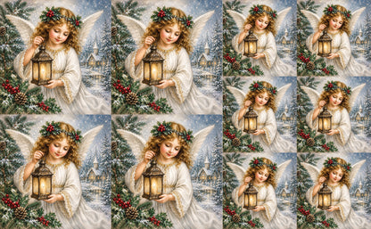 DecoCraft - Studio 1375 - Scenic Tiles Series - Christmas Postcards - Guiding Light of Christmas