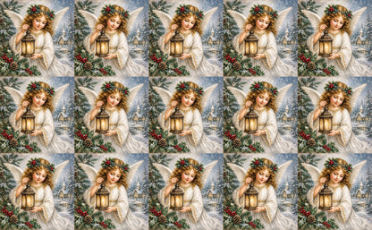 DecoCraft - Studio 1375 - Scenic Tiles Series - Christmas Postcards - Guiding Light of Christmas