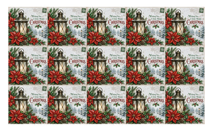 DecoCraft - Studio 1375 - Scenic Tiles Series - Christmas Postcards - Lantern Light at Christmas