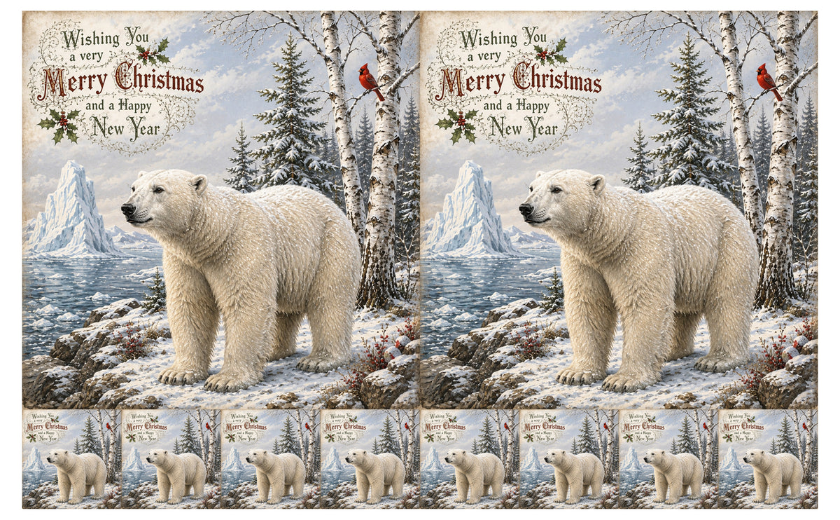 DecoCraft - Studio 1375 - Scenic Tiles Series - Christmas Postcards - Winters Silent Guardian