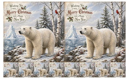 DecoCraft - Studio 1375 - Scenic Tiles Series - Christmas Postcards - Winters Silent Guardian