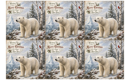 DecoCraft - Studio 1375 - Scenic Tiles Series - Christmas Postcards - Winters Silent Guardian
