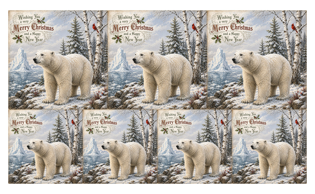 DecoCraft - Studio 1375 - Scenic Tiles Series - Christmas Postcards - Winters Silent Guardian