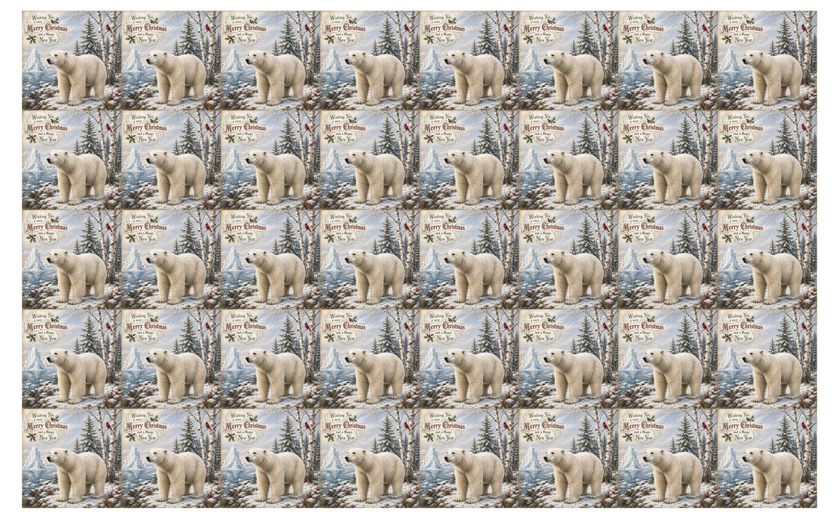 DecoCraft - Studio 1375 - Scenic Tiles Series - Christmas Postcards - Winters Silent Guardian