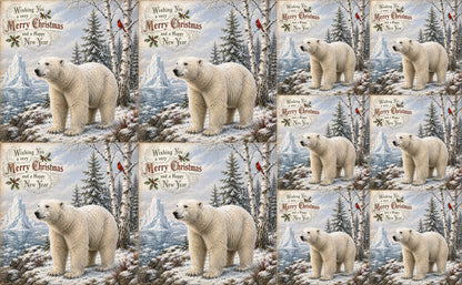 DecoCraft - Studio 1375 - Scenic Tiles Series - Christmas Postcards - Winters Silent Guardian