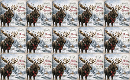 DecoCraft - Studio 1375 - Scenic Tiles Series - Christmas Postcards - Yuletide in the Pines