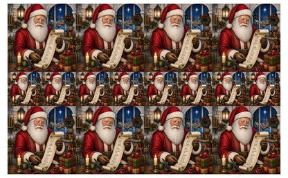 DecoCraft - Studio 1375 - Scenic Tiles Series - Vintage Santa - Checking it Twice