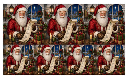 DecoCraft - Studio 1375 - Scenic Tiles Series - Vintage Santa - Checking it Twice