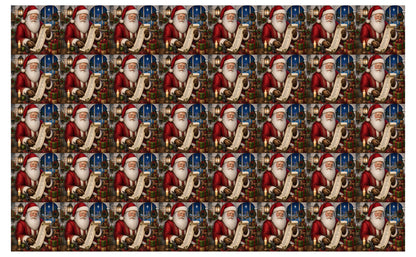 DecoCraft - Studio 1375 - Scenic Tiles Series - Vintage Santa - Checking it Twice