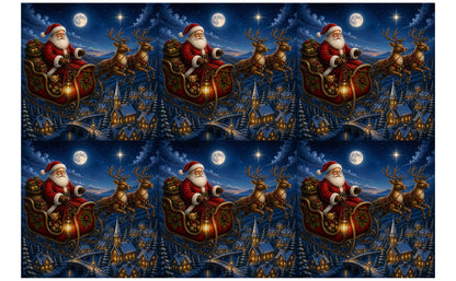DecoCraft - Studio 1375 - Scenic Tiles Series - Vintage Santa - Christmas Eve Treat
