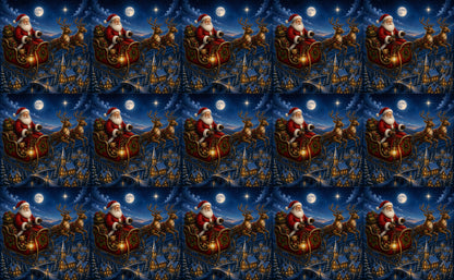 DecoCraft - Studio 1375 - Scenic Tiles Series - Vintage Santa - Christmas Eve Treat