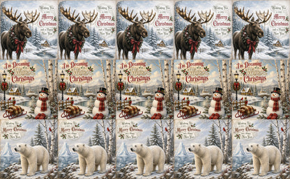 DecoCraft - Studio 1375 - Scenic Tiles Series - Christmas Postcards - Assortment III