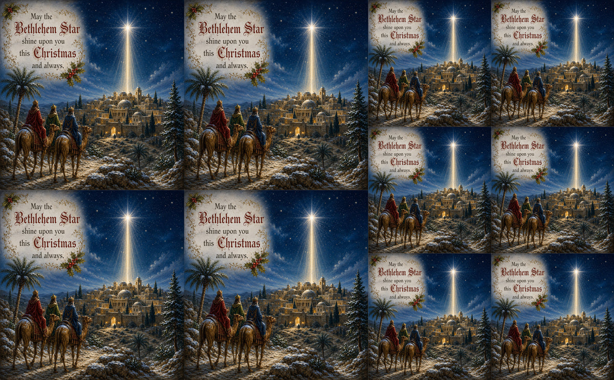 DecoCraft - Studio 1375 - Scenic Tiles Series - Beneath the Bethlehem Star