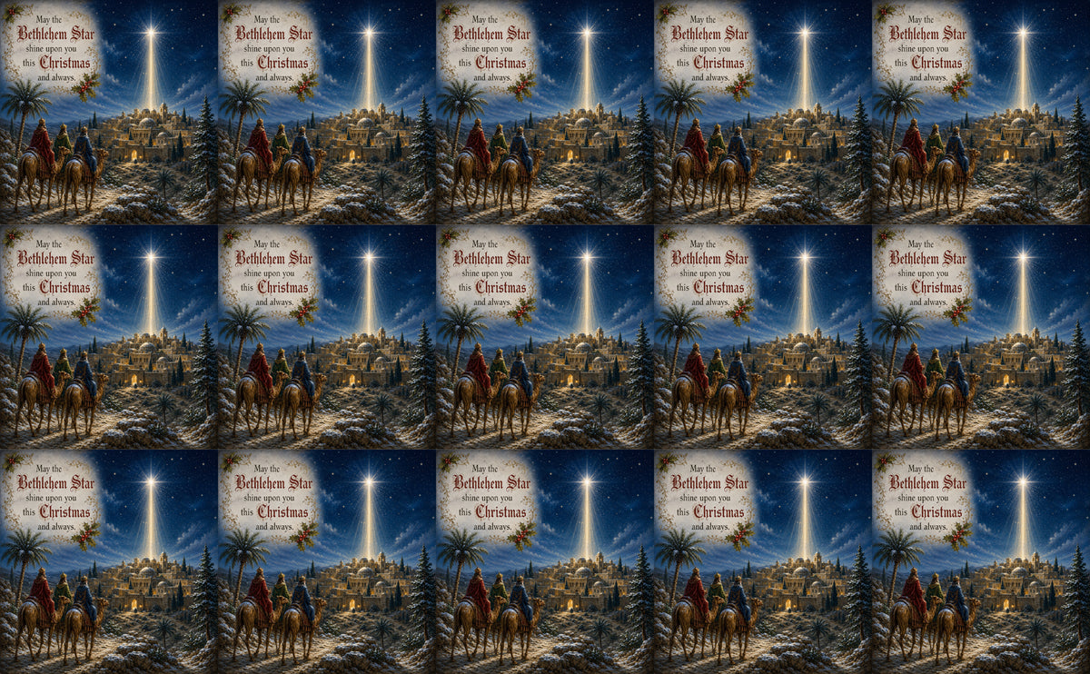 DecoCraft - Studio 1375 - Scenic Tiles Series - Beneath the Bethlehem Star