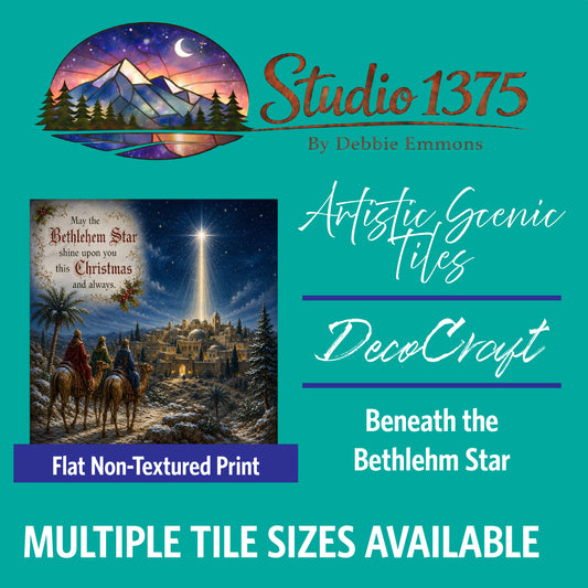 DecoCraft - Studio 1375 - Scenic Tiles Series - Beneath the Bethlehem Star