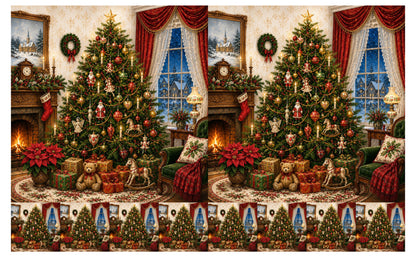 DecoCraft - Studio 1375 - Scenic Tiles Series - Christmas Eve in the Parlor