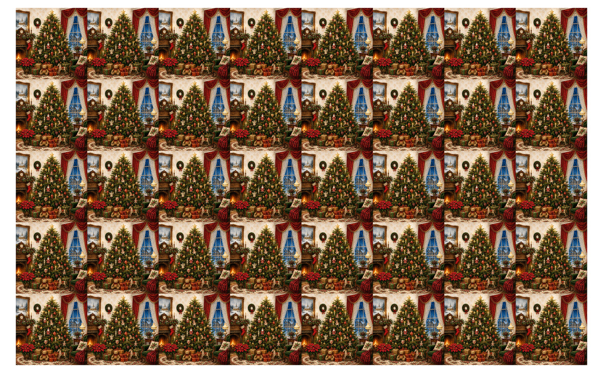 DecoCraft - Studio 1375 - Scenic Tiles Series - Christmas Eve in the Parlor