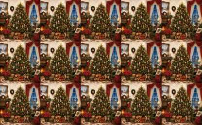 DecoCraft - Studio 1375 - Scenic Tiles Series - Christmas Eve in the Parlor
