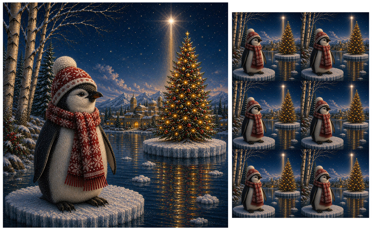 DecoCraft - Studio 1375 - Scenic Tiles Series - Christmas on Ice