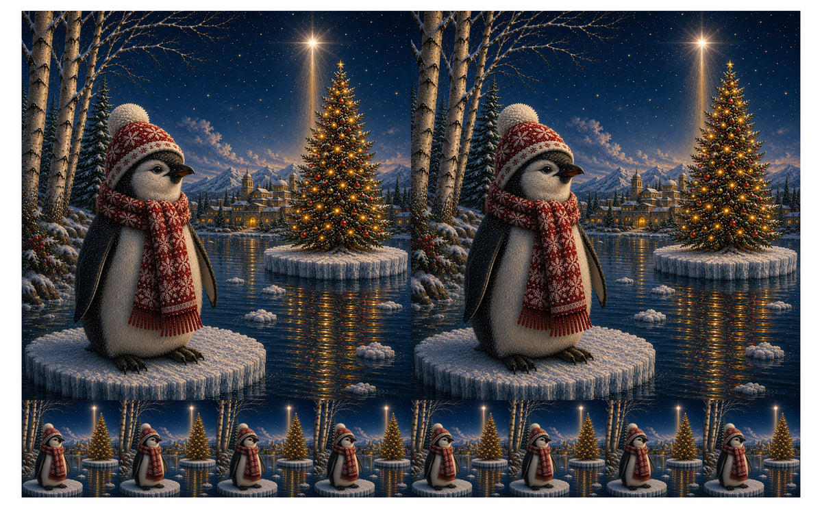 DecoCraft - Studio 1375 - Scenic Tiles Series - Christmas on Ice