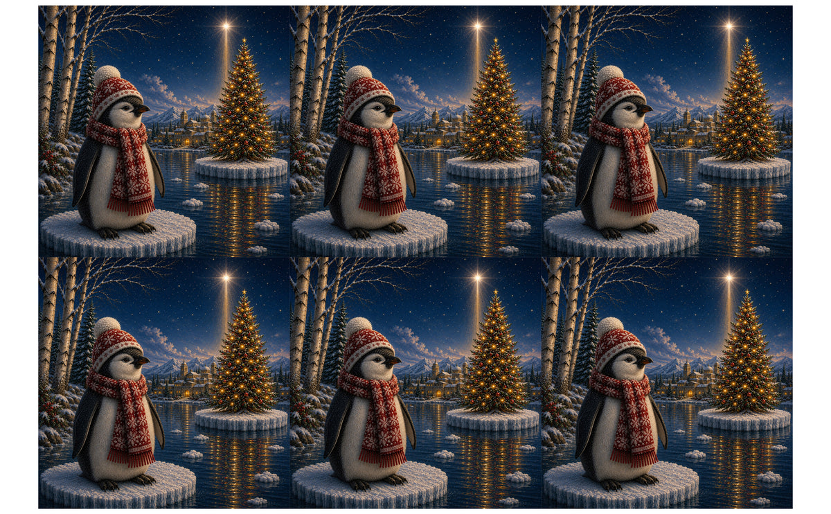 DecoCraft - Studio 1375 - Scenic Tiles Series - Christmas on Ice