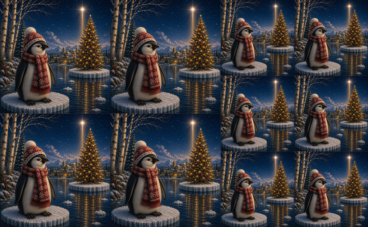 DecoCraft - Studio 1375 - Scenic Tiles Series - Christmas on Ice