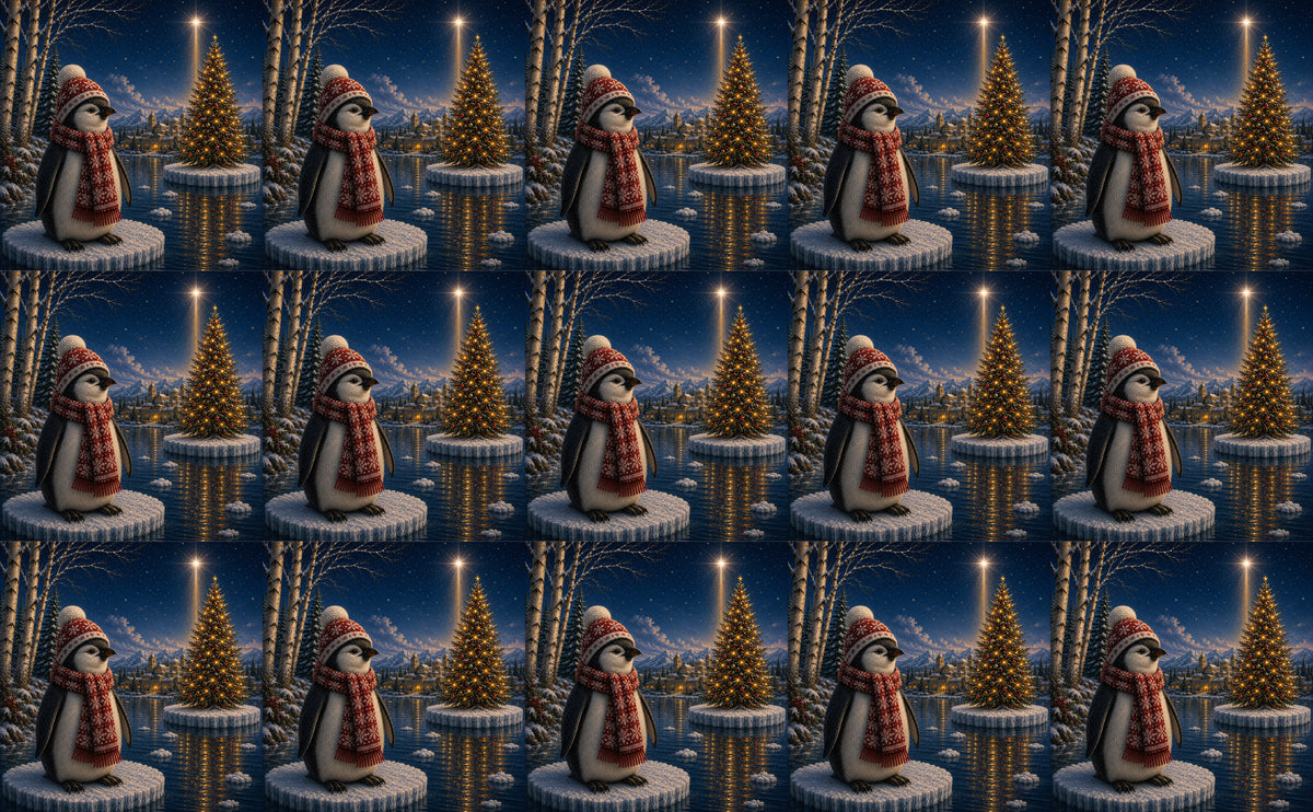 DecoCraft - Studio 1375 - Scenic Tiles Series - Christmas on Ice
