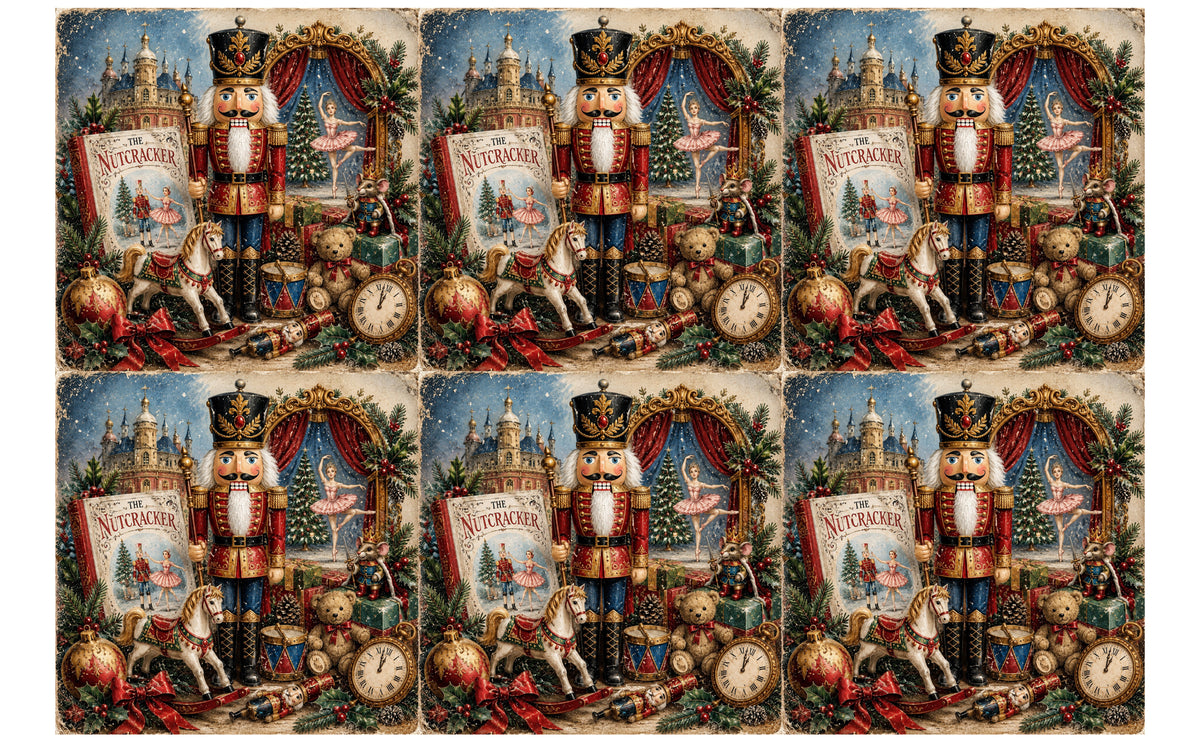 DecoCraft - Studio 1375 - Scenic Tiles Series - Nutcracker Christmas Dream