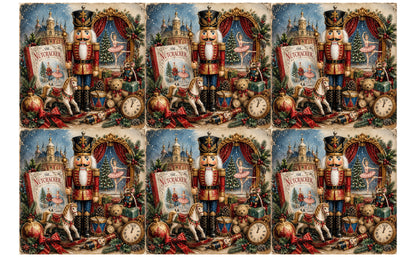 DecoCraft - Studio 1375 - Scenic Tiles Series - Nutcracker Christmas Dream