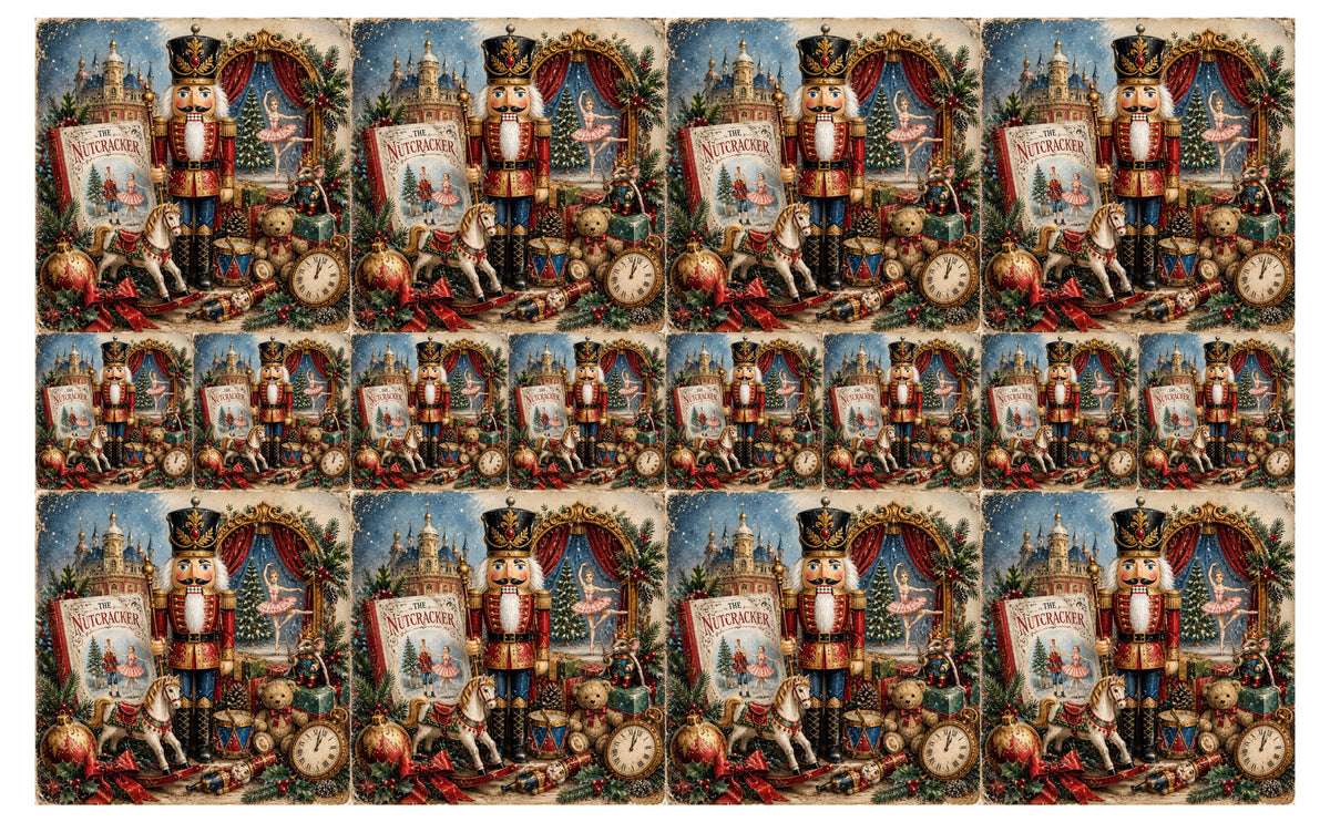 DecoCraft - Studio 1375 - Scenic Tiles Series - Nutcracker Christmas Dream