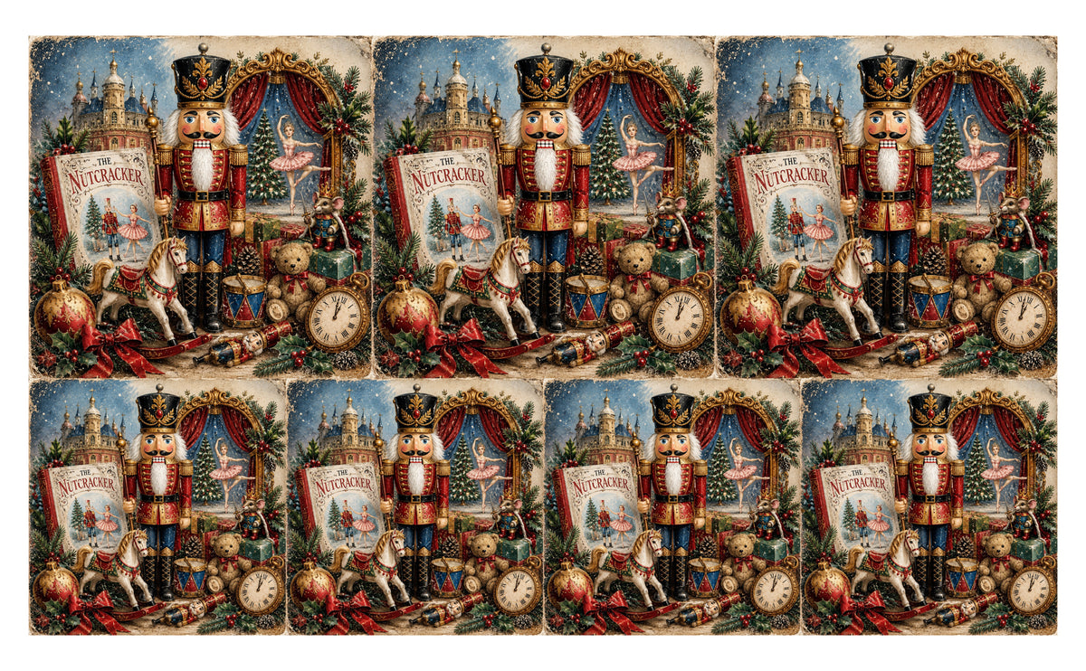 DecoCraft - Studio 1375 - Scenic Tiles Series - Nutcracker Christmas Dream