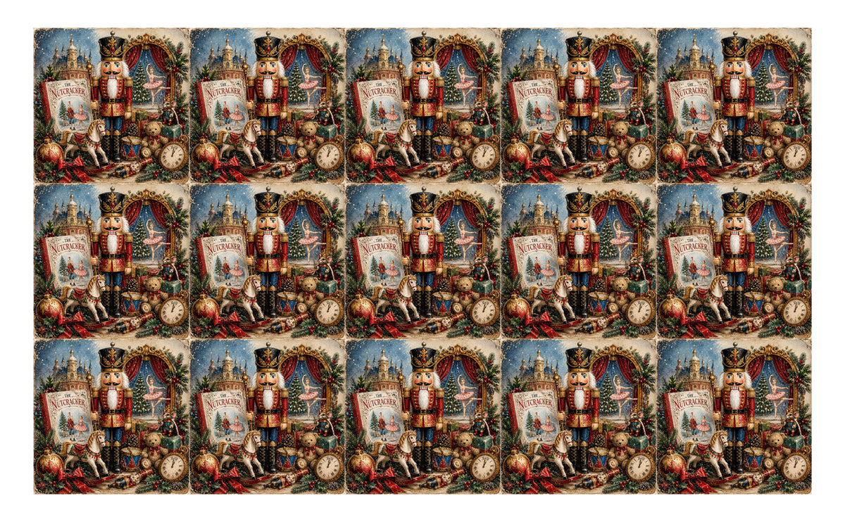 DecoCraft - Studio 1375 - Scenic Tiles Series - Nutcracker Christmas Dream