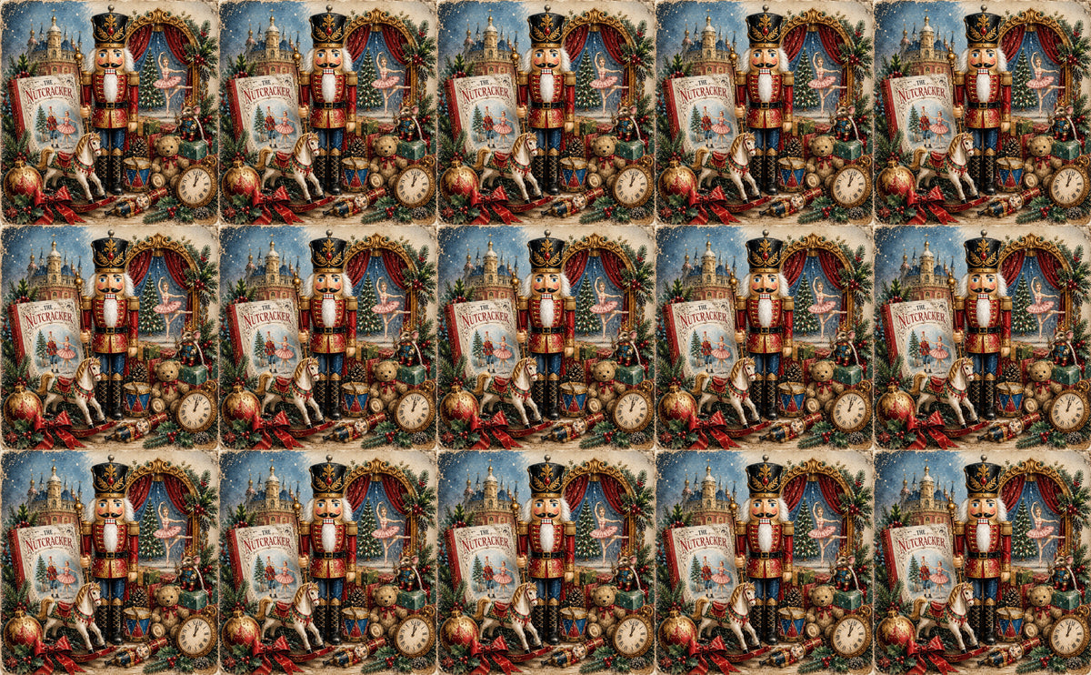 DecoCraft - Studio 1375 - Scenic Tiles Series - Nutcracker Christmas Dream